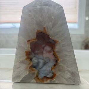 Elegant Crystal Geode Accent Piece